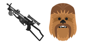 Star Wars Chewbacca and Bowcaster Curseur