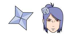 Naruto Konan and Paper Shuriken Cursor