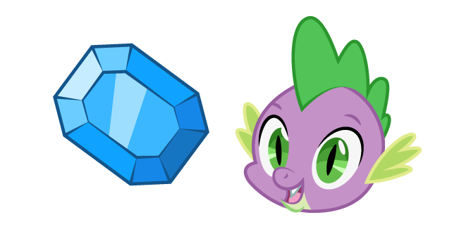 My Little Pony Spike and Gem Cursor
