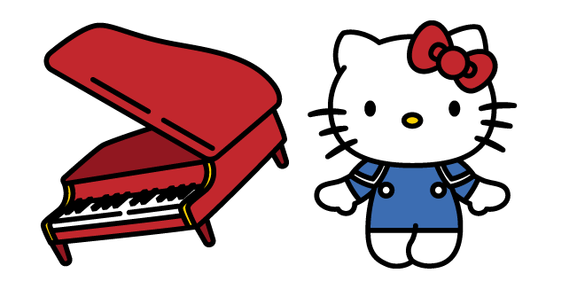 Hello Kitty и Пианино курсор