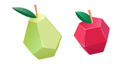 Origami Pear and Apple Curseur