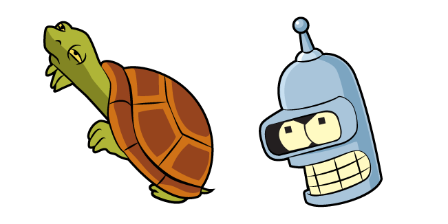 Futurama Bender and Turtle Cursor