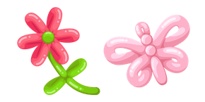 Balloon Flower and Butterfly cursor
