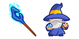 Cute Magician and Staff Cursor