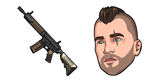 Call of Duty Soap and M4A1 Cursor