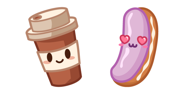 Cute Coffee and Eclair Cursor