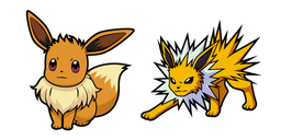 Pokemon Eevee and Jolteon Cursor