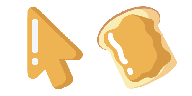 Minimal Peanut Butter Sandwich Cursor