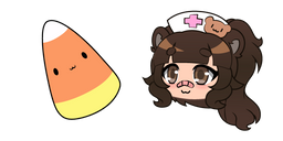 Gacha Life FuuKuma and Candy Corn Curseur