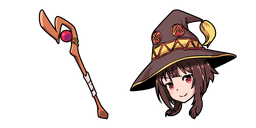 KonoSuba Megumin and Staff Curseur