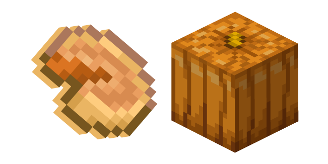 Minecraft Pumpkin and Pumpkin Pie Cursor