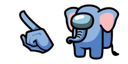 Among Us Elephant Character Cursor