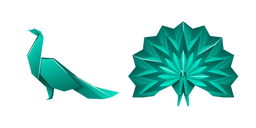 Origami Peacock Curseur