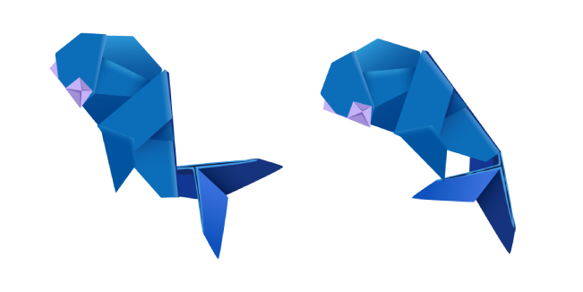Origami Whale Cursor
