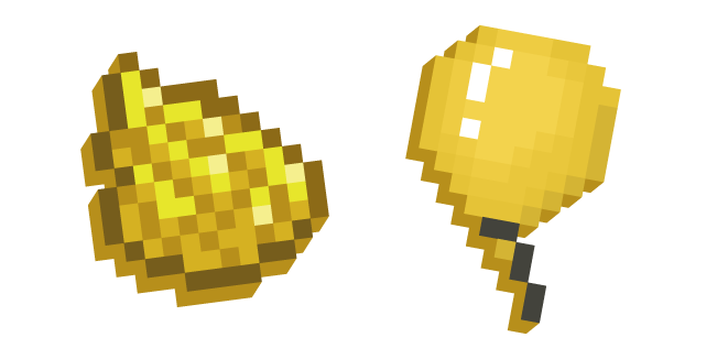 Minecraft Желтый Краситель и Воздушный Шар курсор