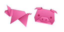 Origami Pig Cursor