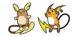 Pokemon Raichu and Alolan Raich Curseur