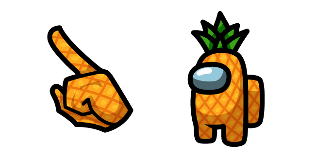 Among Us Pineapple Character курсор