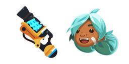 Slime Rancher Beatrix LeBeau and Vacpack Cursor