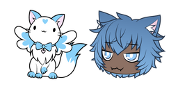 Gacha Life Kai and Magical Neko Curseur