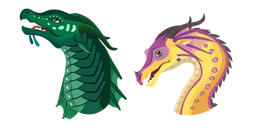 Wings of Fire Turtle and Kinkajou Curseur