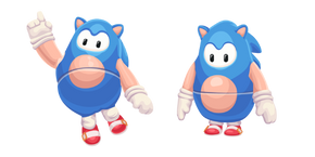 Fall Guys Sonic Costume Curseur