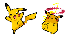 Pokemon Pikachu and Gigantamax Pikachu Curseur