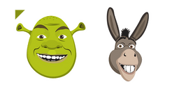 Shrek and Donkey cursor