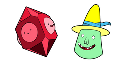 Adventure Time Magic Man and Grob Gob Glob Grod Curseur