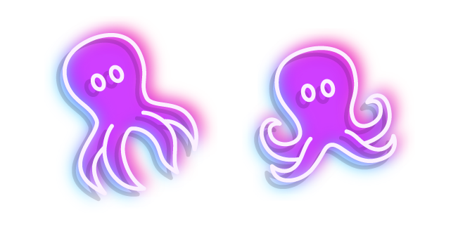 Neon Octopus Cursor