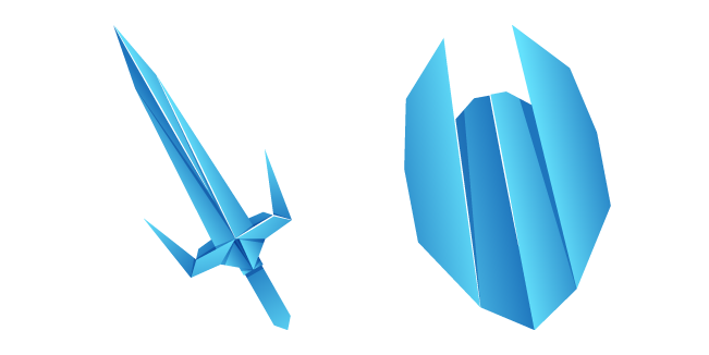Origami Sword and Shield Cursor