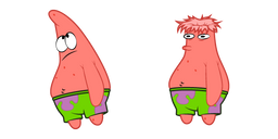 SpongeBob Patrick Rip Head Off Cursor