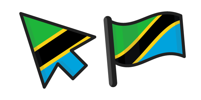 Флаг Танзании курсор
