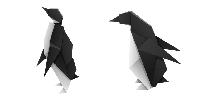 Оригами Пингвин курсор