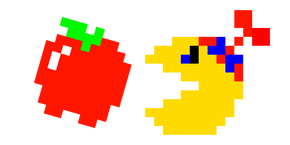 Pixel Jr. Pac-Man and Apple Cursor
