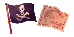 Jolly Roger and Treasure Map Curseur