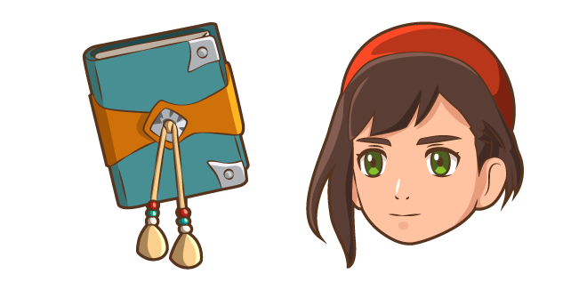 Monster Hunter Stories Lilia and Notebook Cursor