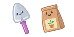 Cute Garden Shovel and Seeds Curseur