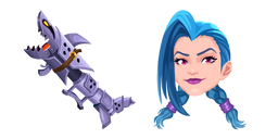 League of Legends Jinx and Fishbones Curseur