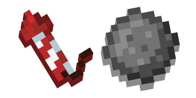 Minecraft Firework Rocket and Star Cursor