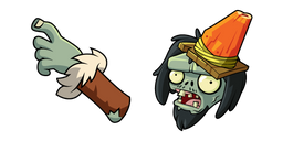 Plants vs. Zombies Conehead Zombie Cursor