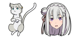 Re:Zero Puck and Emilia Curseur