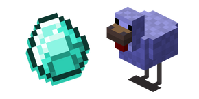 Minecraft Diamond Chicken and Diamond Egg Cursor