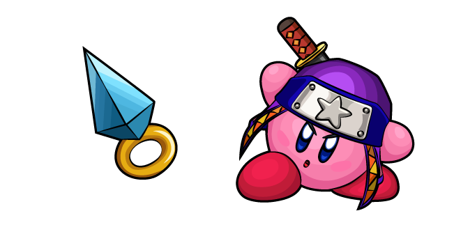 Kirby Ninja and Kunai Cursor