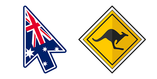 Australia Kangaroo Sign курсор