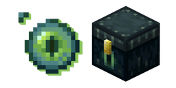 Minecraft Ender Chest and Eye of Ender Cursor