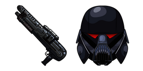 Star Wars Dark Trooper and Blaster Rifle Curseur