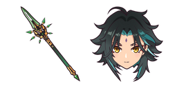 Genshin Impact Xiao and Primordial Jade Winged-Spear Cursor