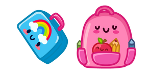 Cute Lunch Box and Backpack cursor