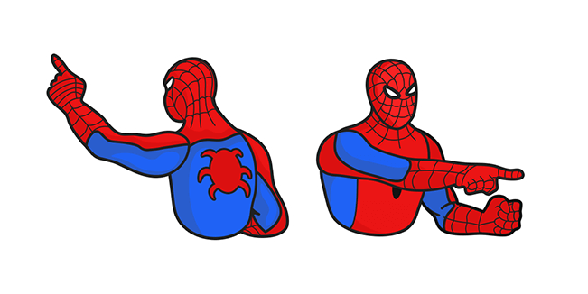 Spider-Man Pointing at Spider-Man Meme Cursor
